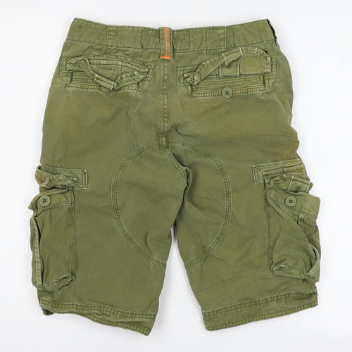 Superdry Mens Green   Cargo Shorts Size 30