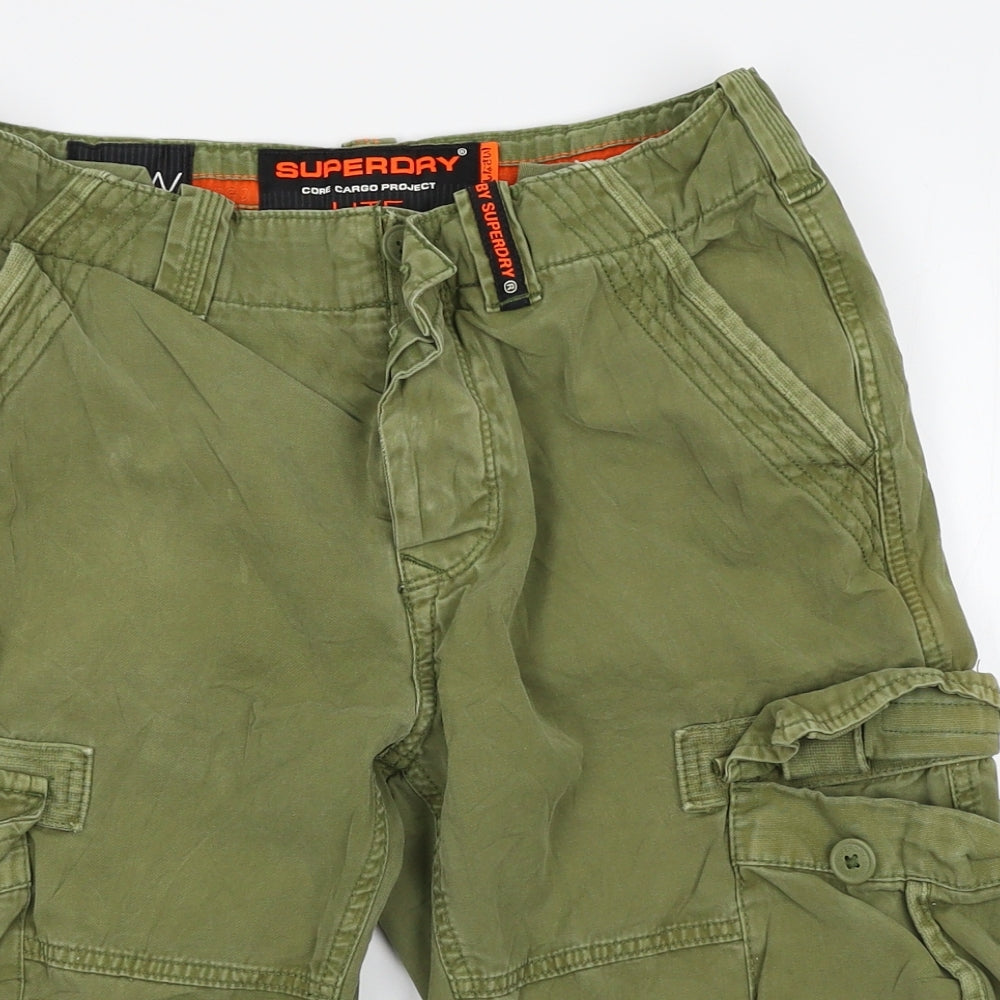 Superdry Mens Green   Cargo Shorts Size 30