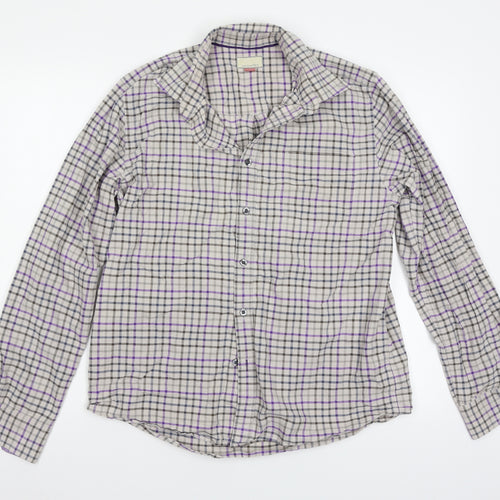 John Lewis Mens Multicoloured Check   Button-Up Size M