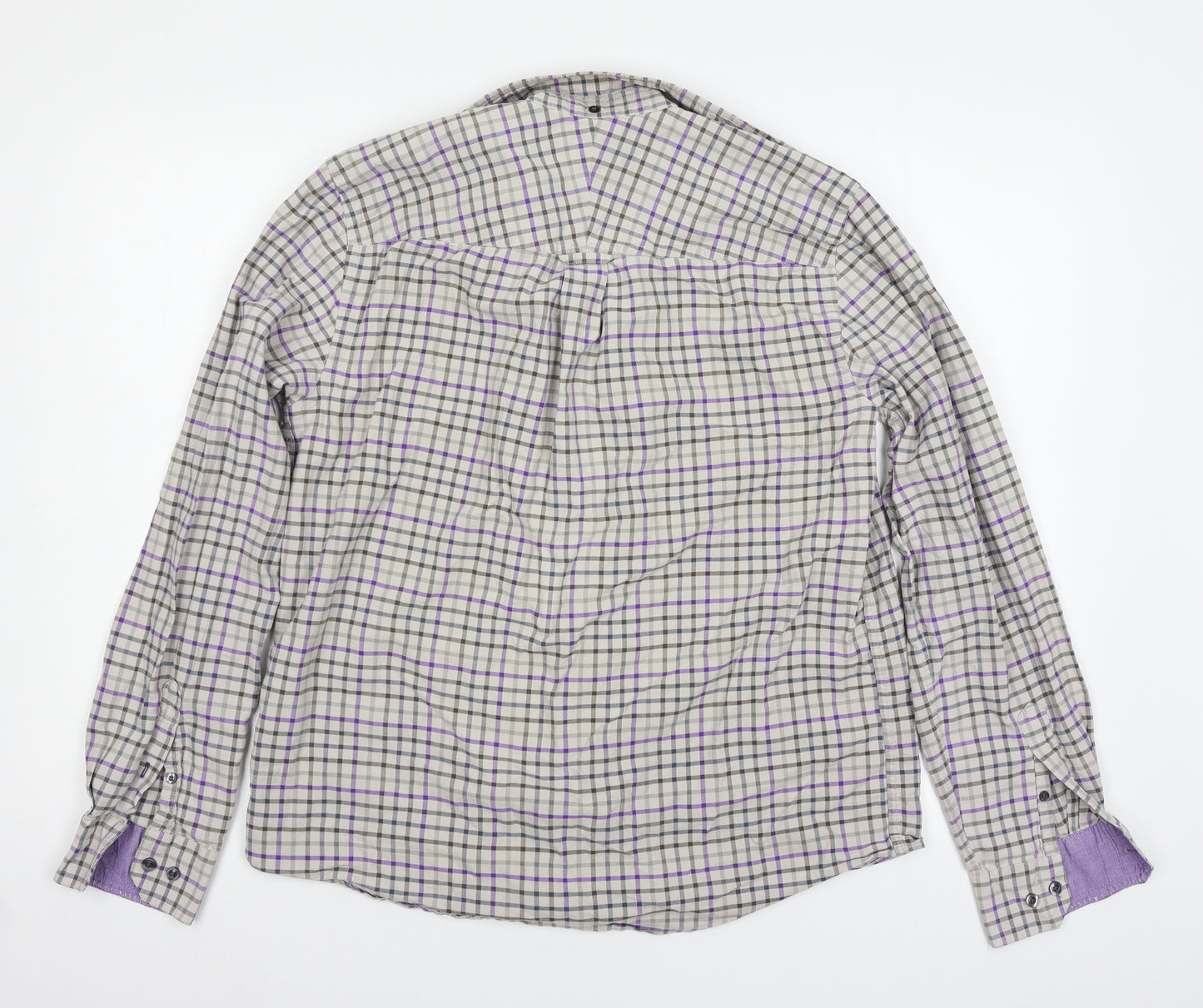 John Lewis Mens Multicoloured Check   Button-Up Size M