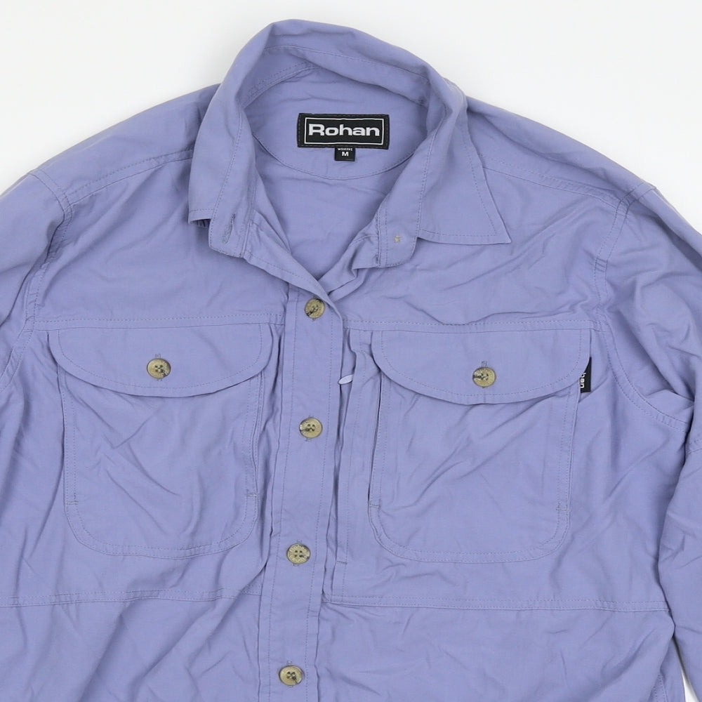 Rohan Womens Blue   Basic Button-Up Size M