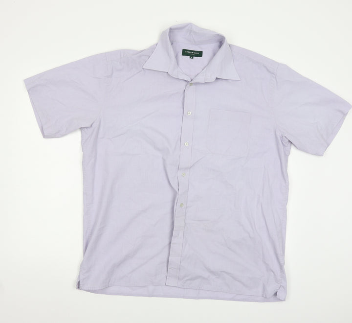 Greenwods Mens Blue    Button-Up Size XL