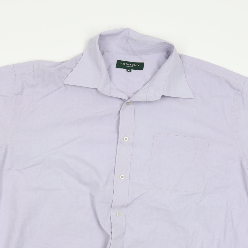 Greenwods Mens Blue    Button-Up Size XL