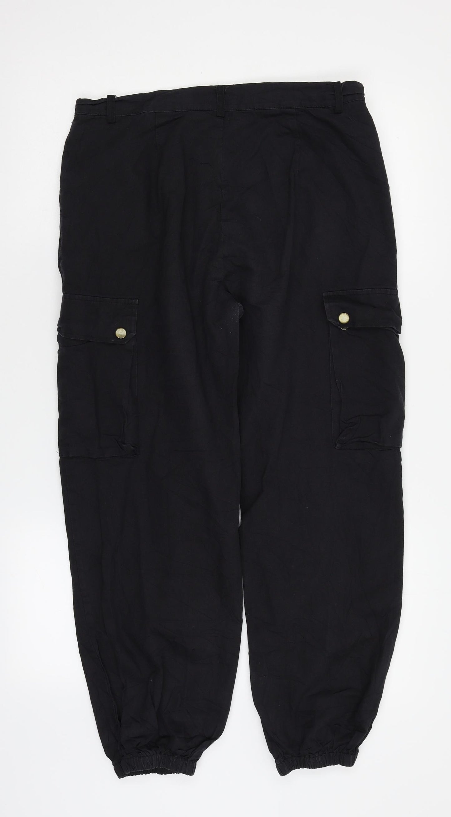 Preworn Womens Black   Cargo Trousers Size L L25 in