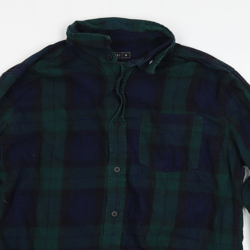 Peacocs Mens Multicoloured Check   Button-Up Size M