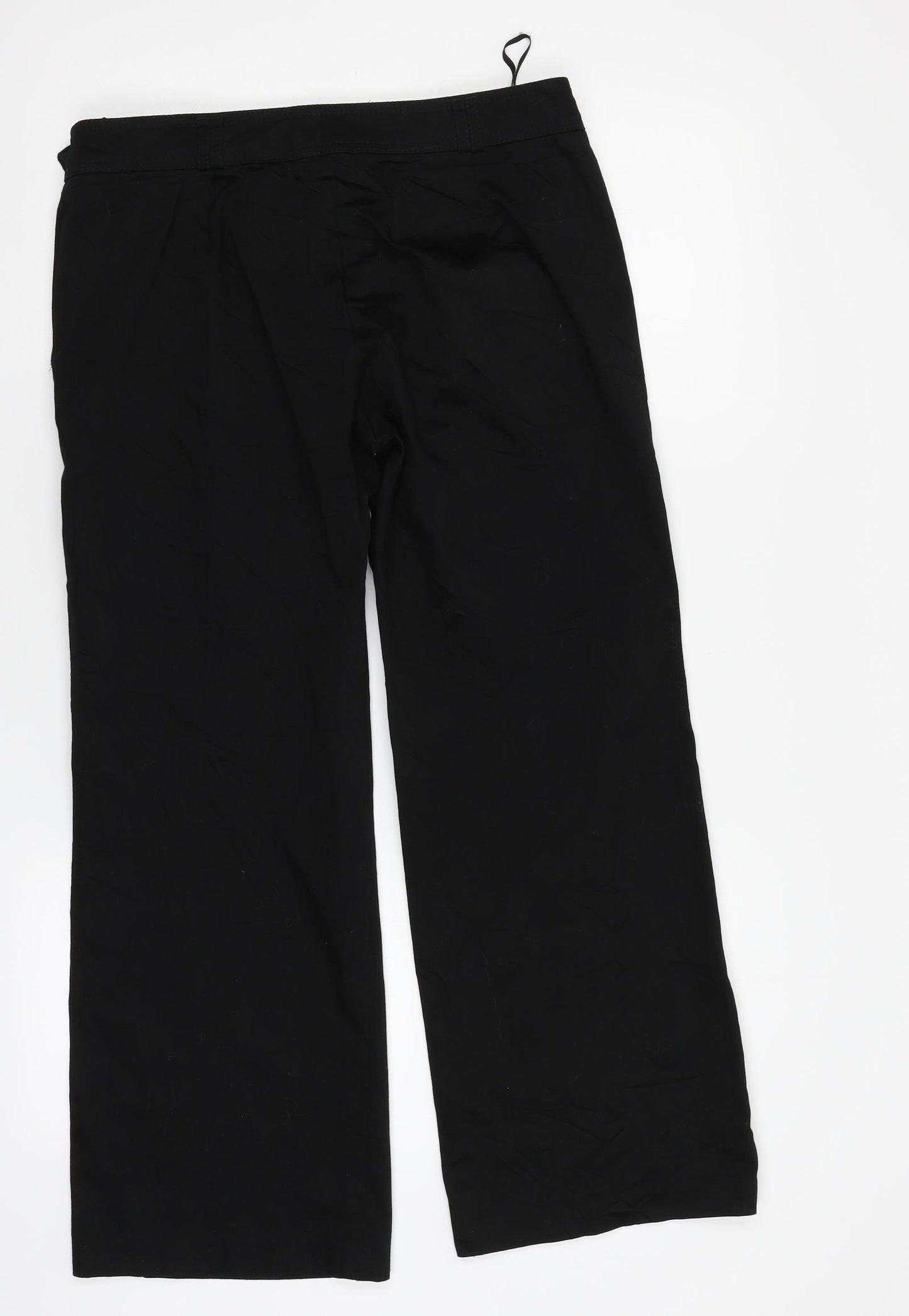 M&S Womens Black   Trousers  Size 10 L25 in