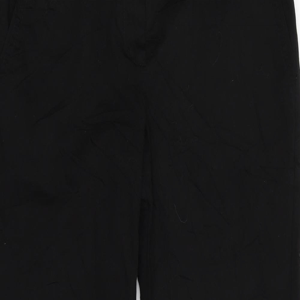 M&S Womens Black   Trousers  Size 10 L25 in