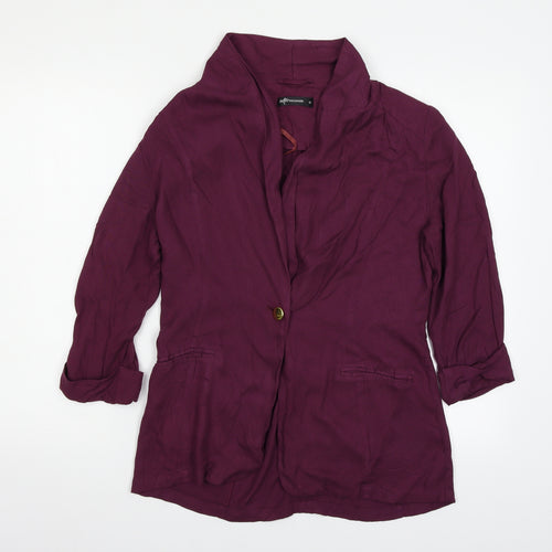 Internacionale Womens Purple   Jacket Blazer Size 12