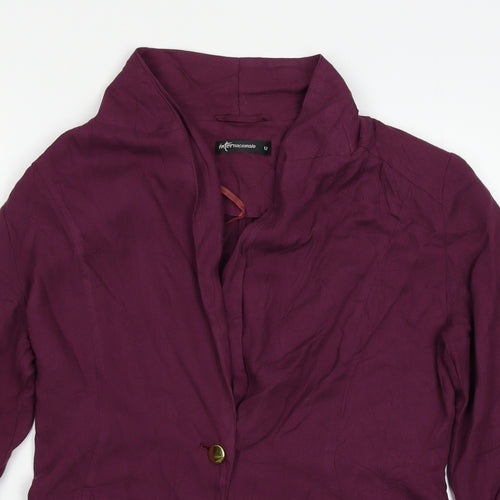 Internacionale Womens Purple   Jacket Blazer Size 12