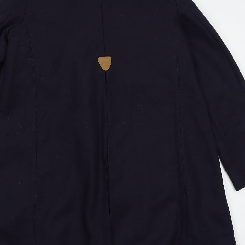 Mango Womens Blue   Pea Coat Coat Size L