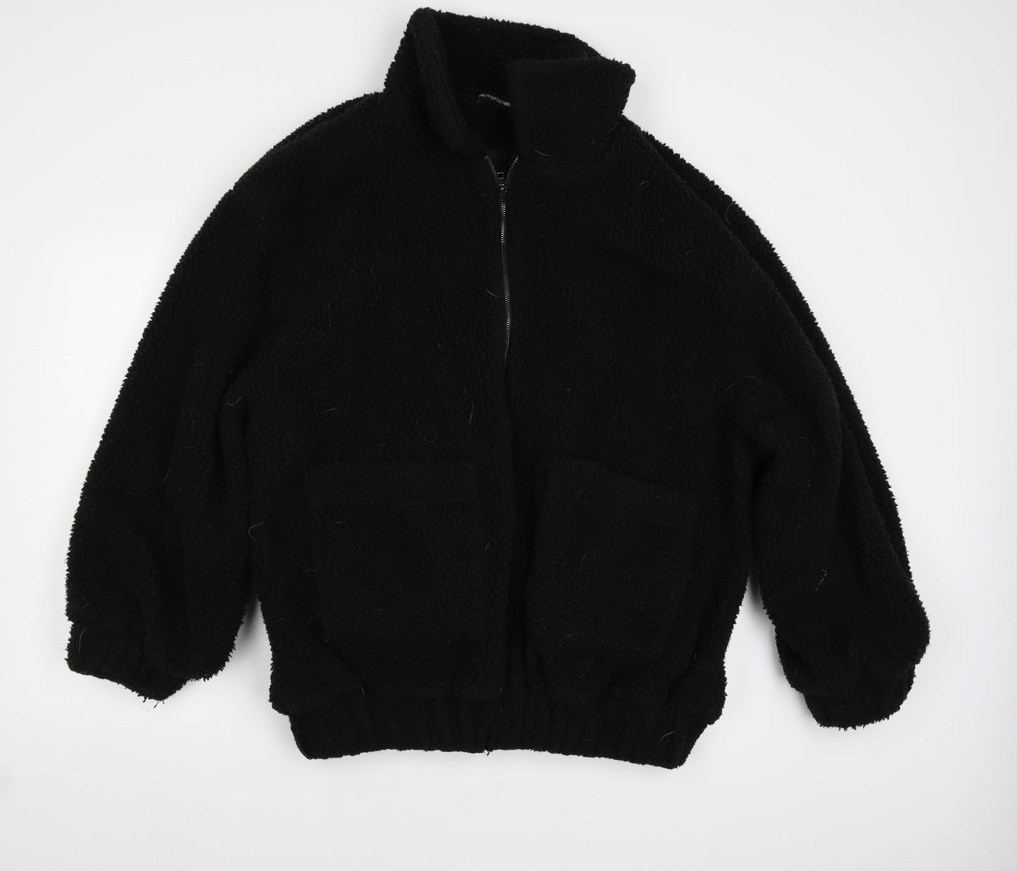 Pretty Little Thing Womens Black   Jacket Coatigan Size 8