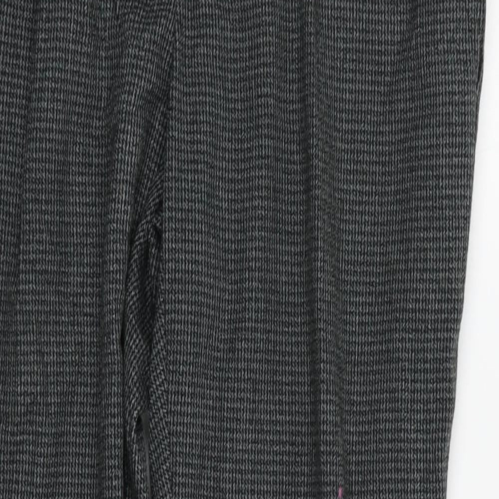 New Look Womens Grey Check  Trousers  Size 8 L27 in