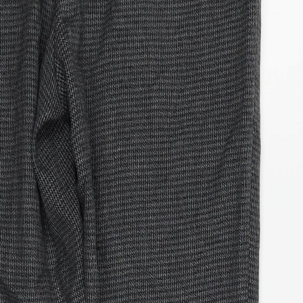 New Look Womens Grey Check  Trousers  Size 8 L27 in