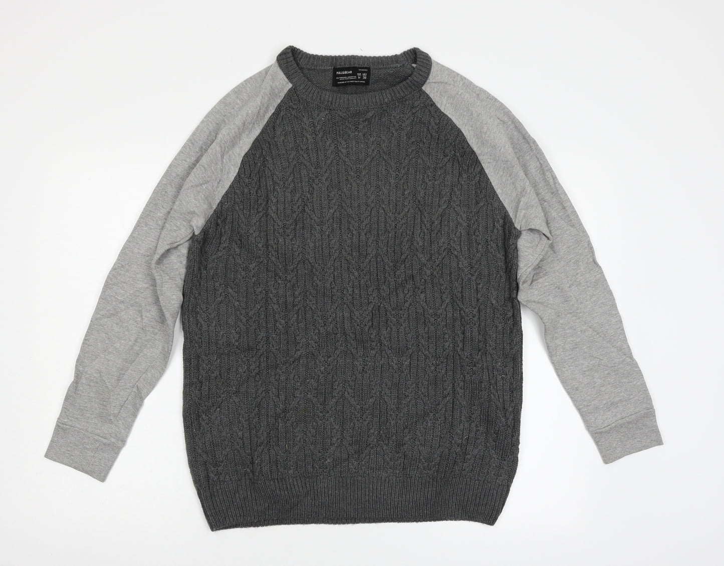 Pull&Bear Mens Grey   Pullover Jumper Size M