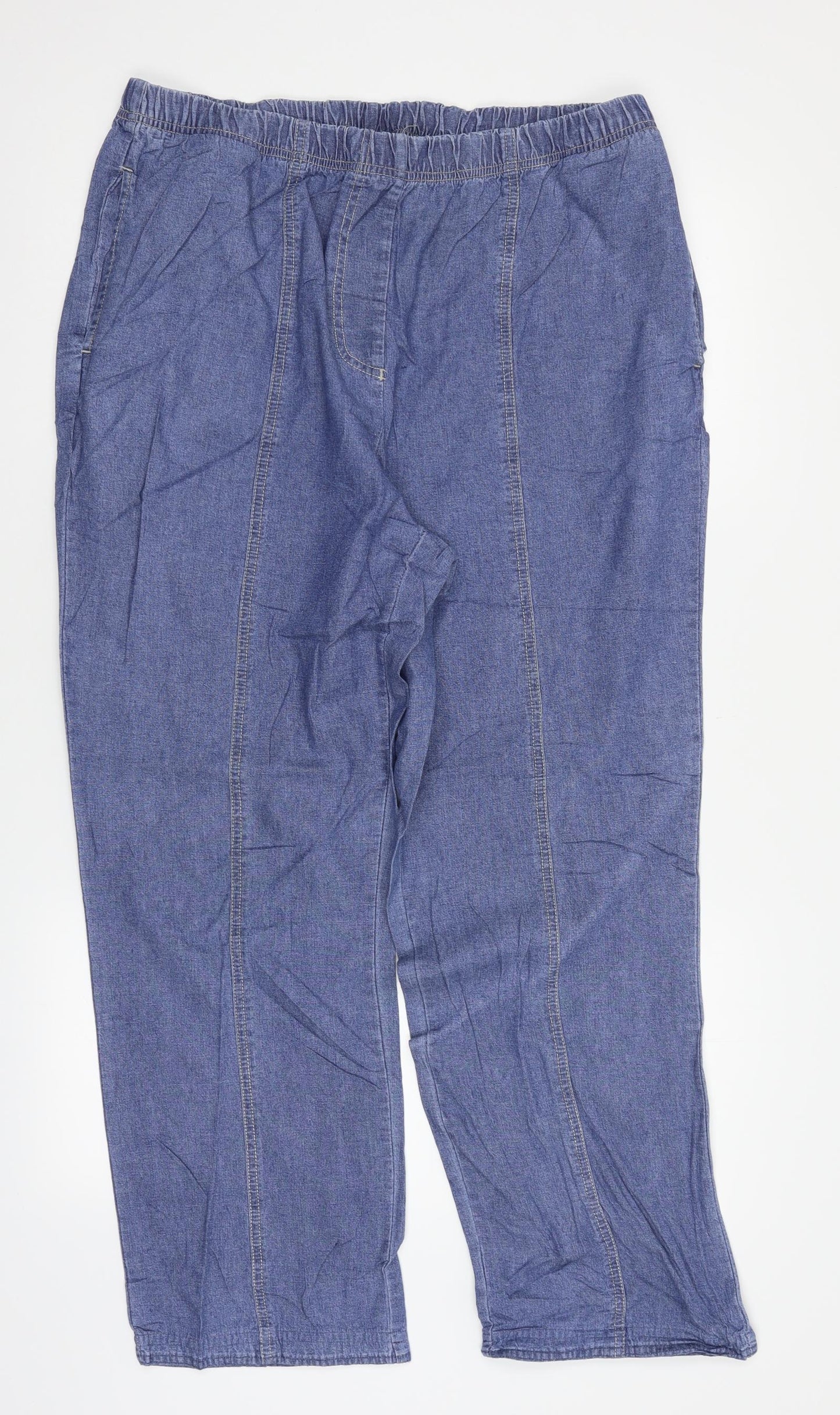 Damart Womens Blue   Straight Jeans Size 18 L26 in