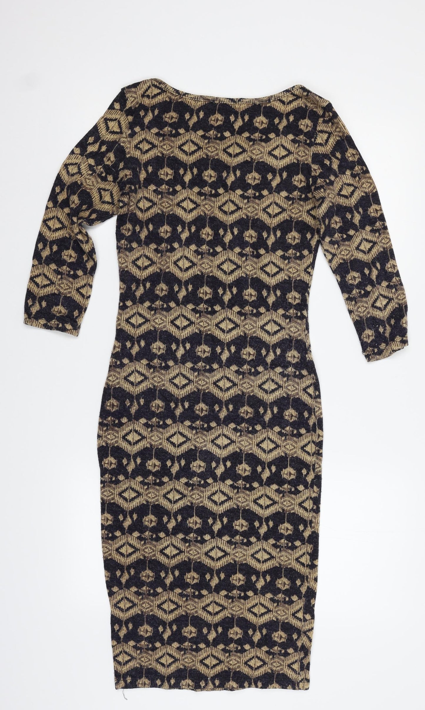 Sans Souci Womens Multicoloured Geometric  Bodycon  Size S