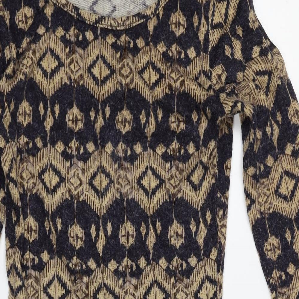 Sans Souci Womens Multicoloured Geometric  Bodycon  Size S