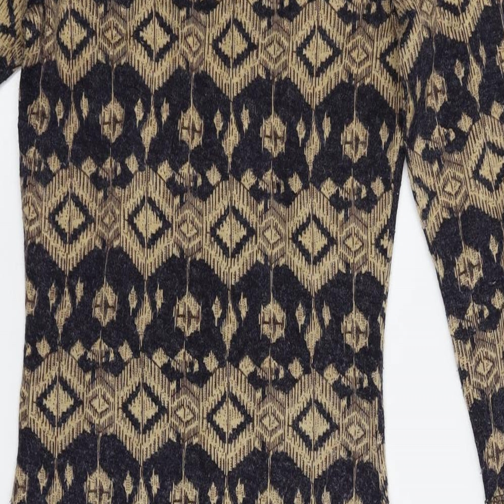 Sans Souci Womens Multicoloured Geometric  Bodycon  Size S