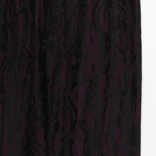 Boohoo Womens Purple   Trousers  Size 10 L25 in