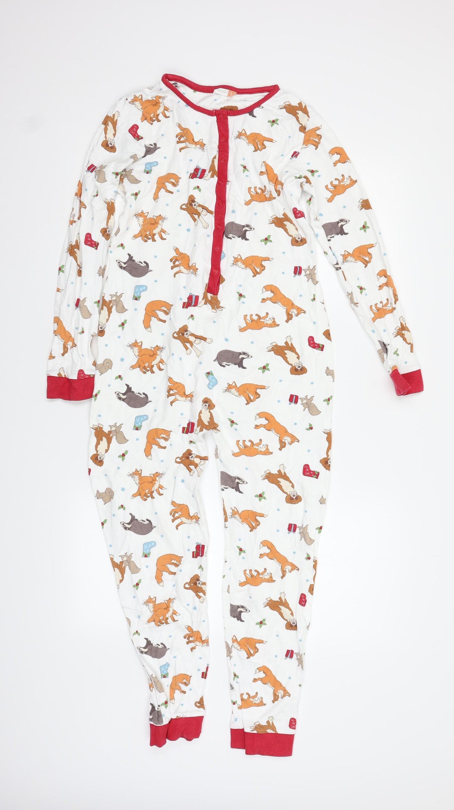 John Lewis Womens Multicoloured Solid   Bodysuit Size 12  - Fox