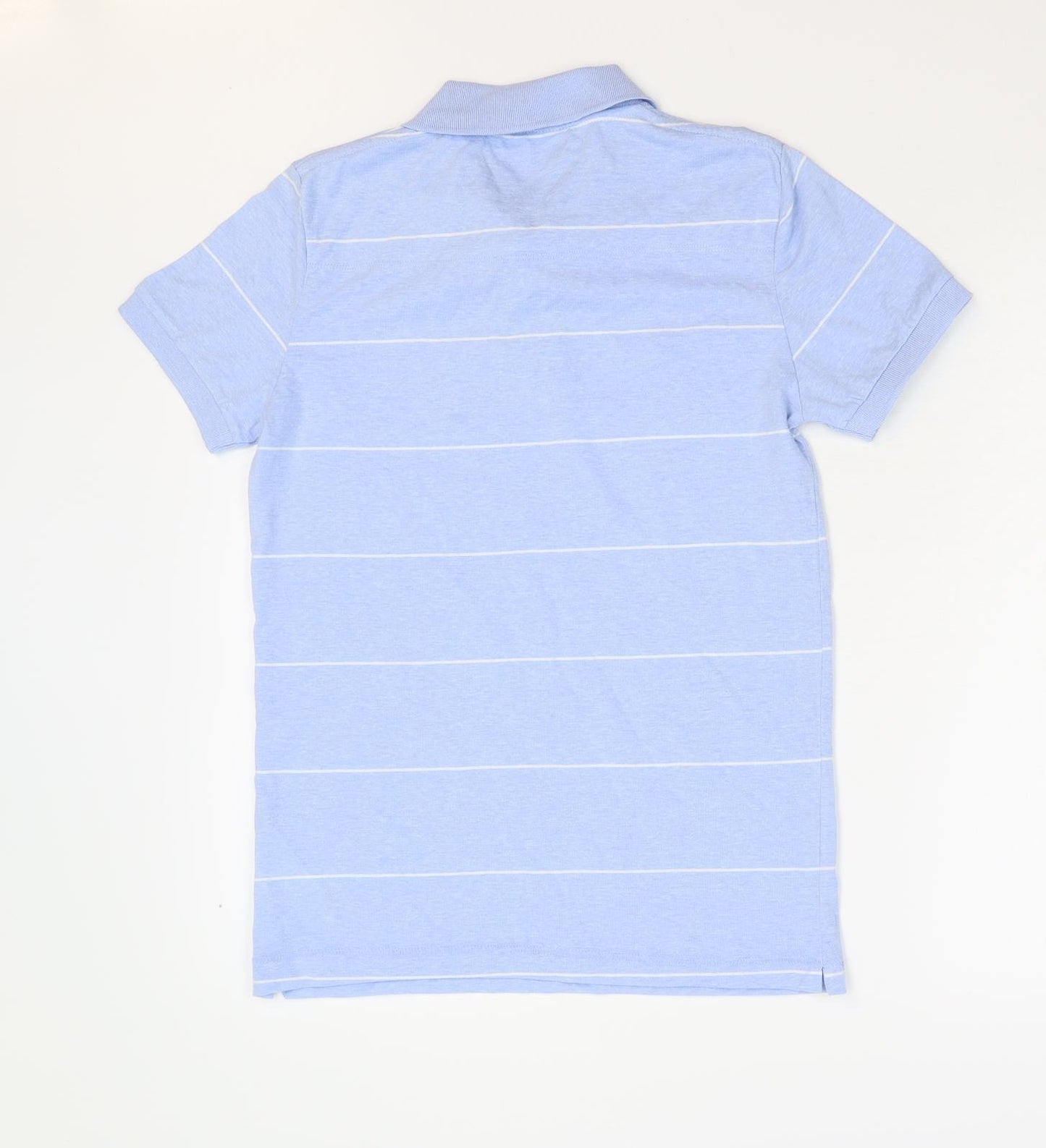 French Connection Mens Blue Striped   Polo Size S