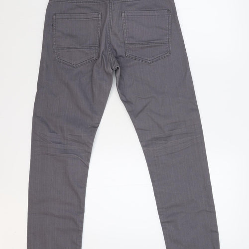 H&M Womens Grey  Denim Skinny Jeans Size 10 L28 in