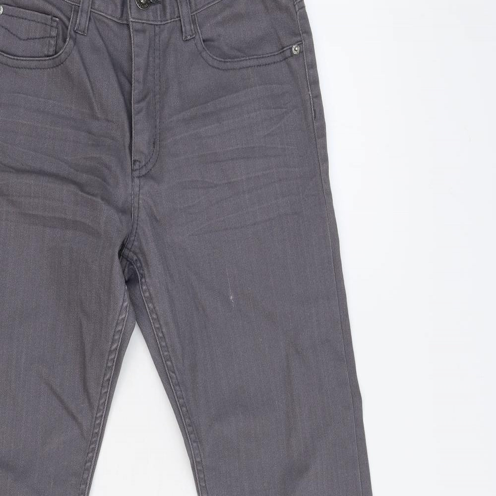 H&M Womens Grey  Denim Skinny Jeans Size 10 L28 in