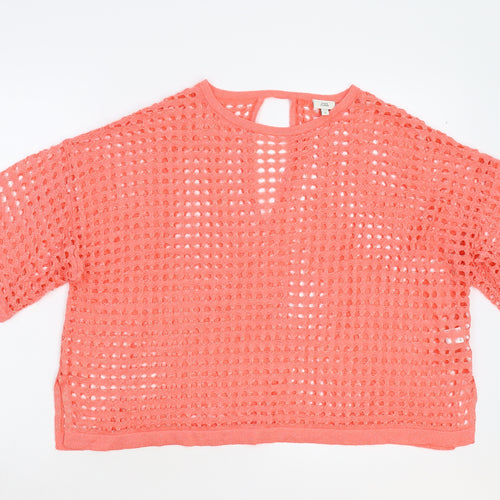 River Island Womens Orange   Pullover Jumper Size S  - Cropped