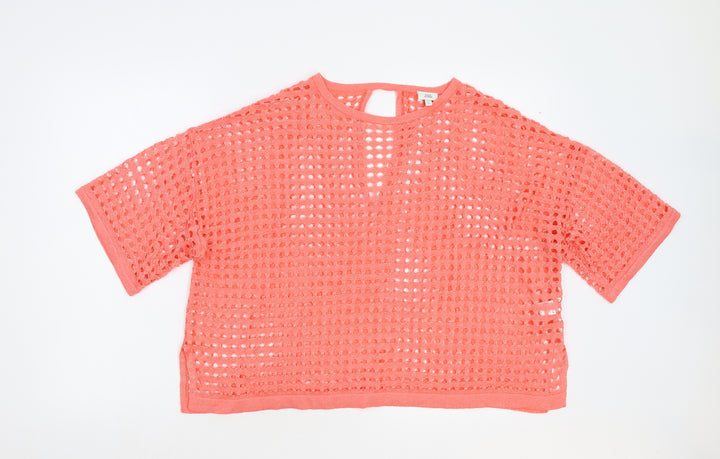 River Island Womens Orange   Pullover Jumper Size S  - Cropped