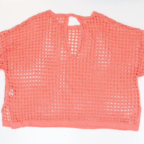 River Island Womens Orange   Pullover Jumper Size S  - Cropped
