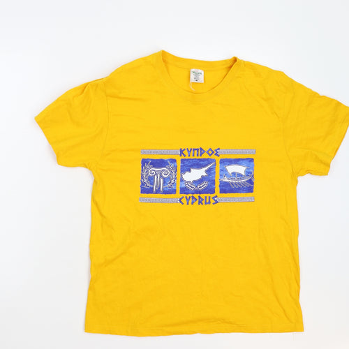 Keya Womens Yellow   Basic T-Shirt Size M  - Cyprus
