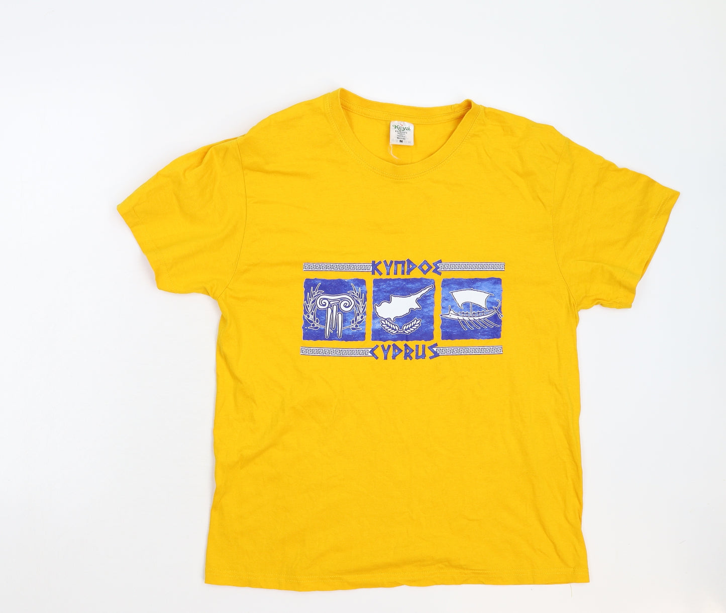 Keya Womens Yellow   Basic T-Shirt Size M  - Cyprus