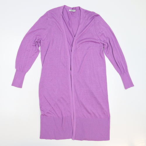 Simply Stock Stop Womens Purple  Rayon Cardigan Jumper Size L