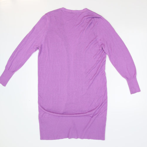 Simply Stock Stop Womens Purple  Rayon Cardigan Jumper Size L