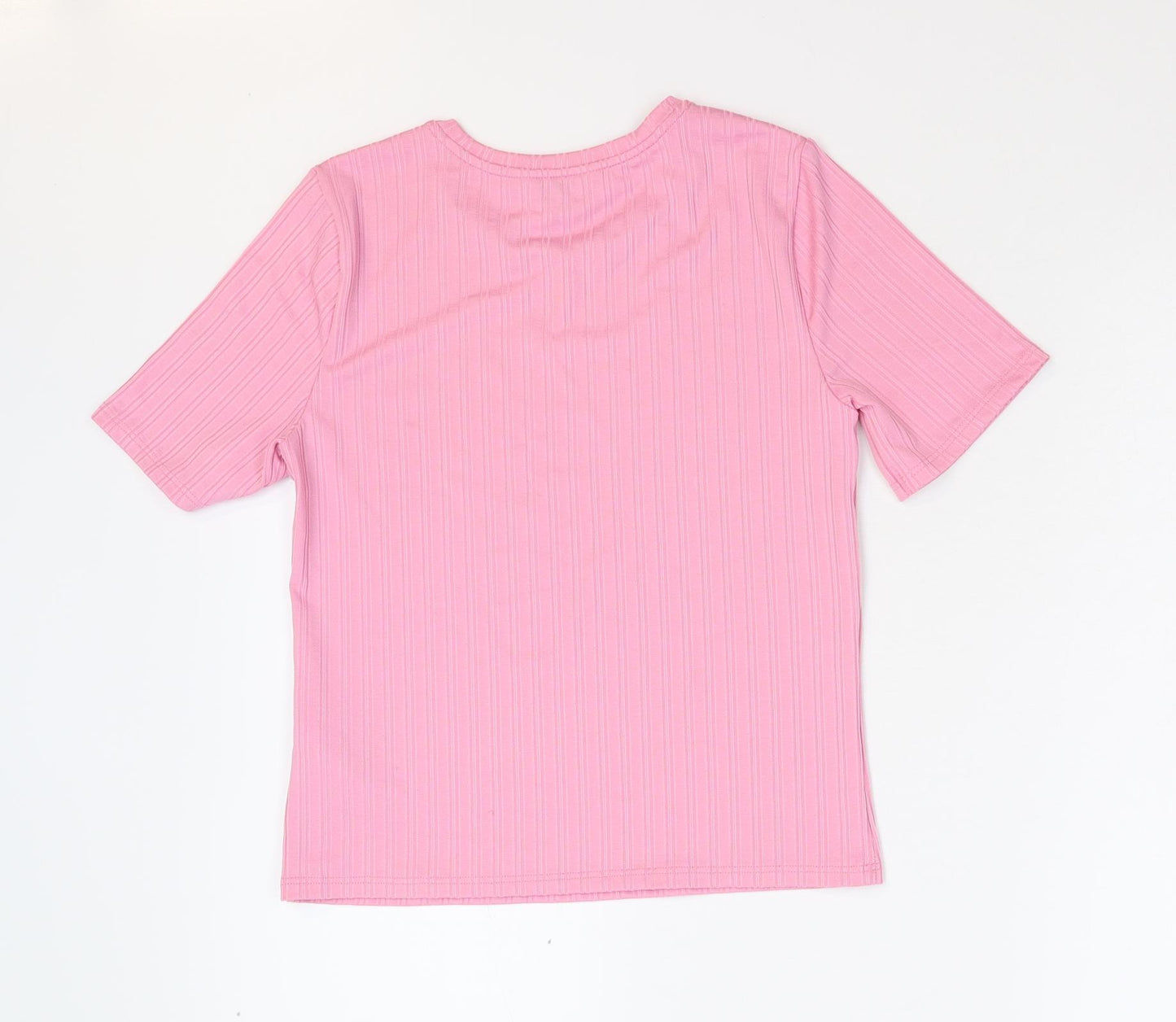 Miss Selfridge Womens Pink   Basic T-Shirt Size 14