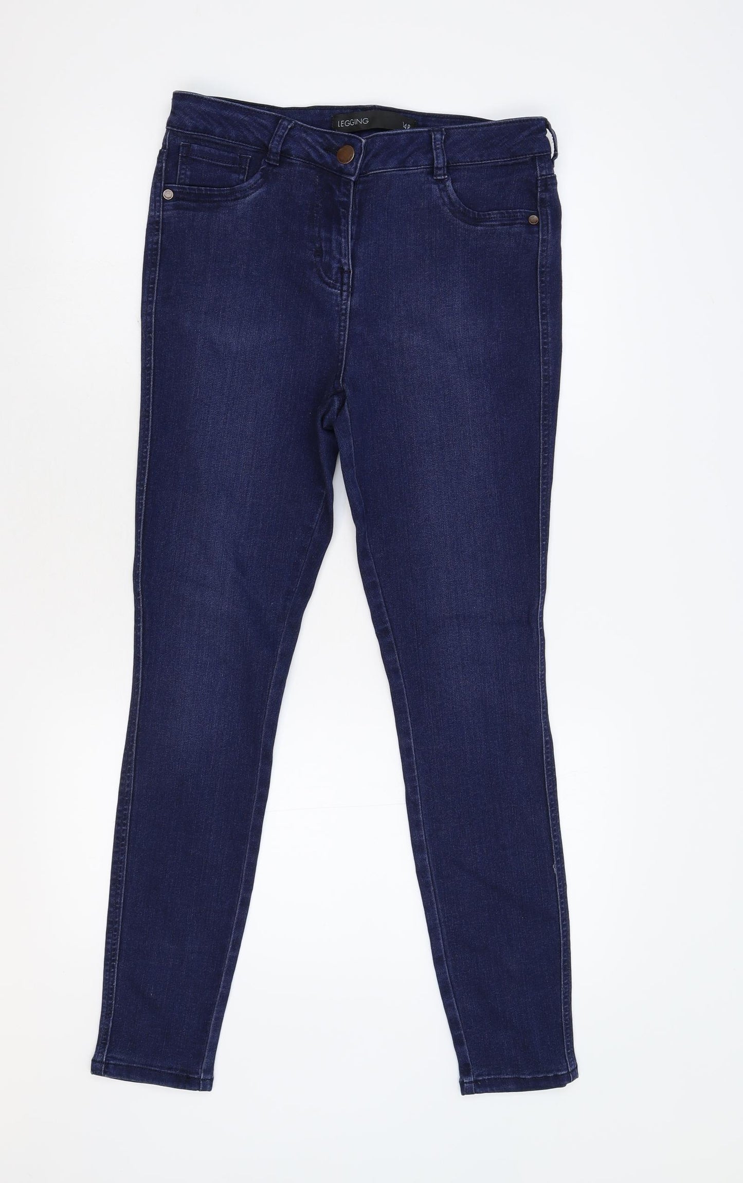 NEXT Womens Blue  Denim Skinny Jeans Size 14 L28 in