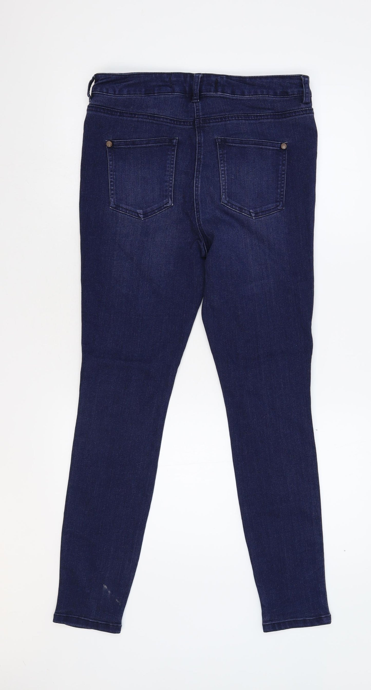 NEXT Womens Blue  Denim Skinny Jeans Size 14 L28 in