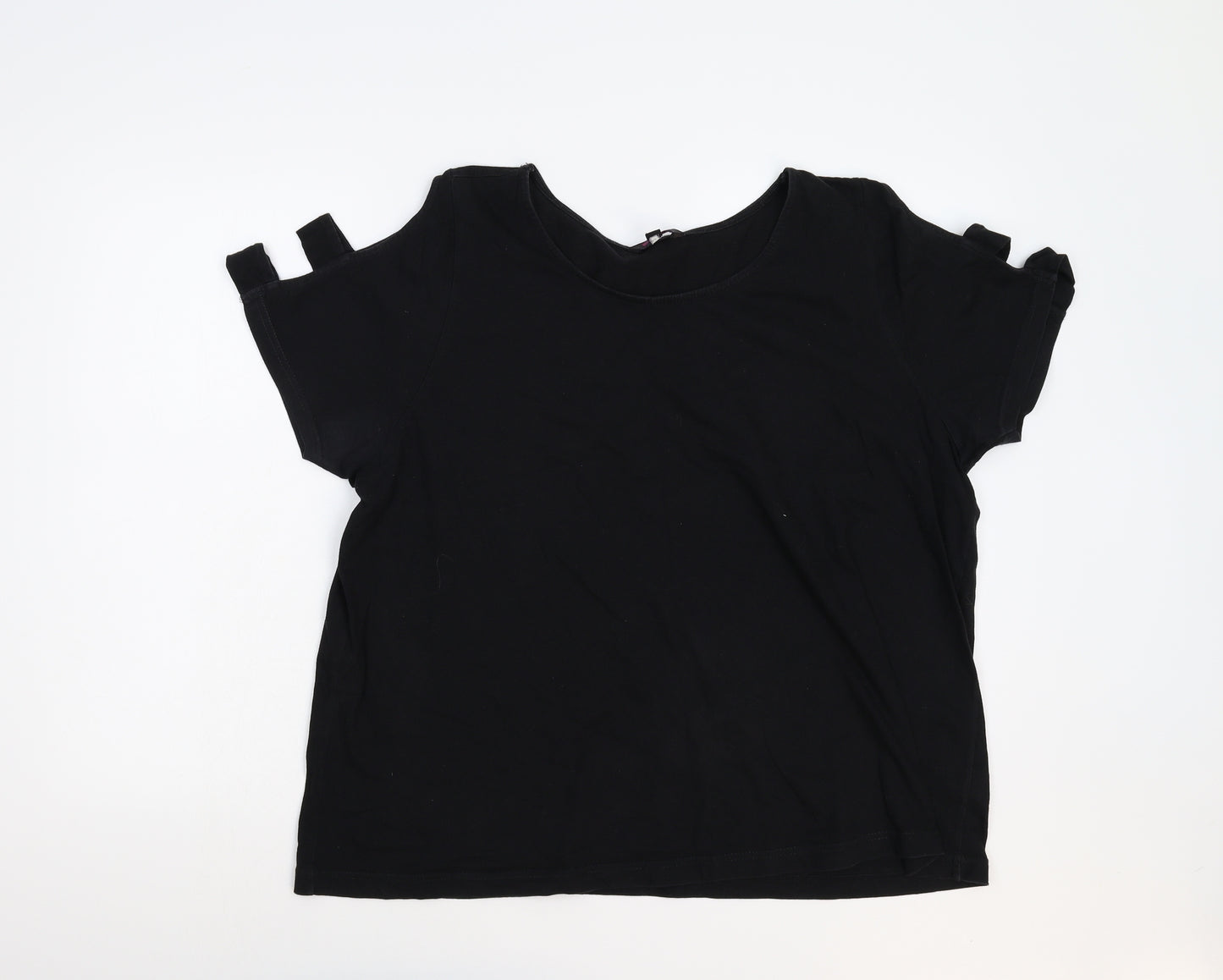 Simply Be Womens Black   Basic T-Shirt Size 22