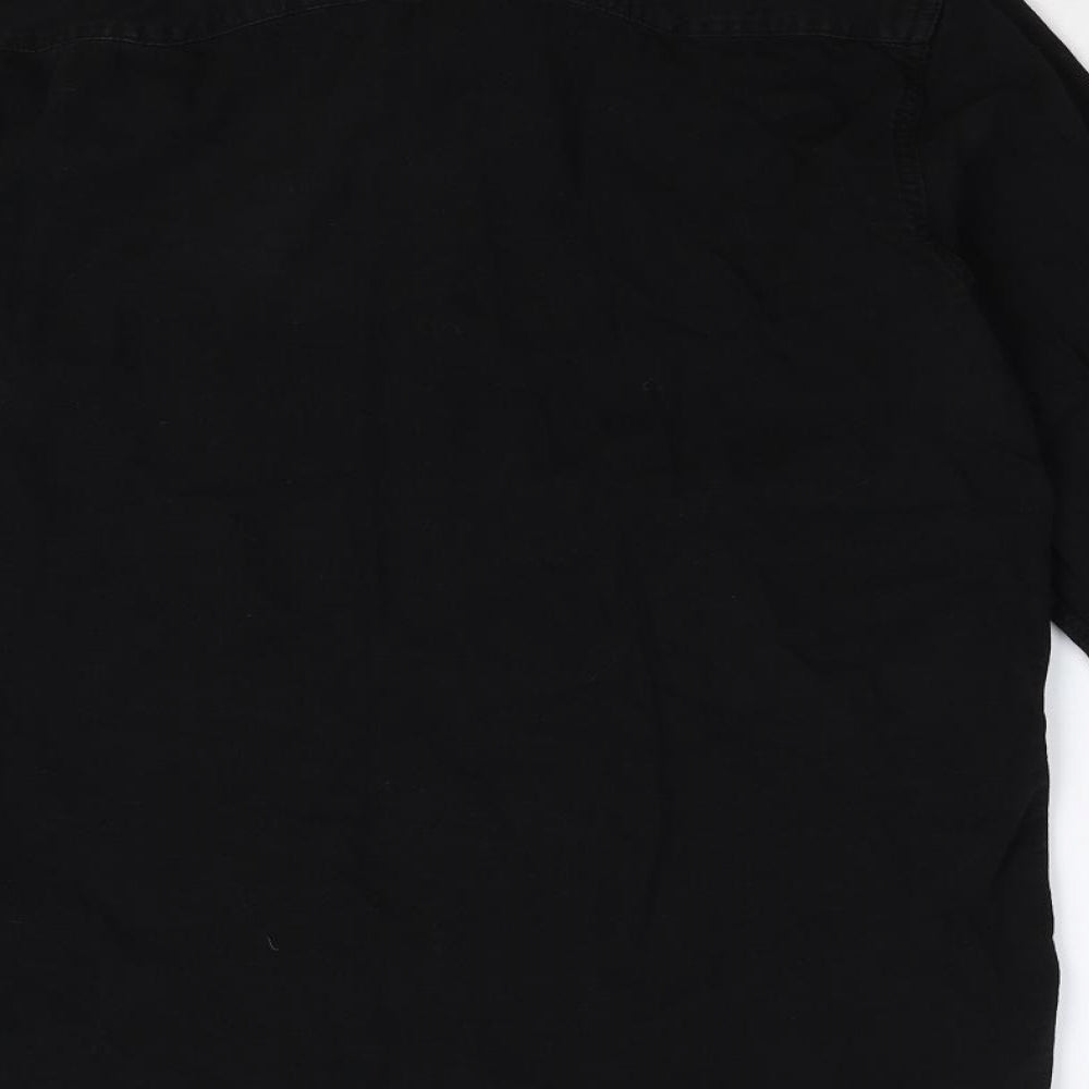 Zara Man Mens Black  Damask  Button-Up Size L