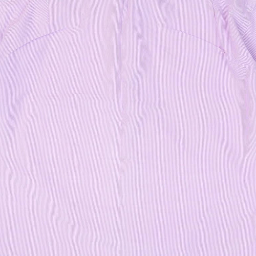 Tailor & Cutter Mens Pink Striped   Dress Shirt Size 42
