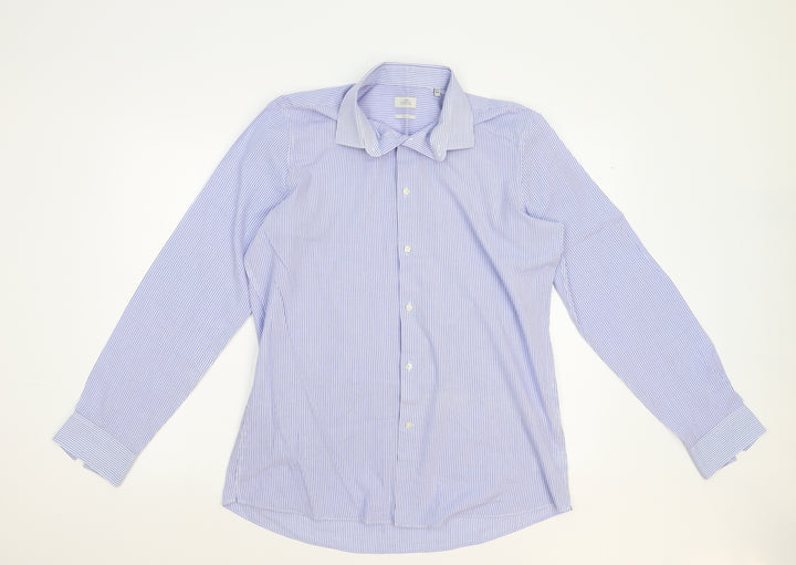 NEXT Mens Black Striped Dress Shirt Size 42