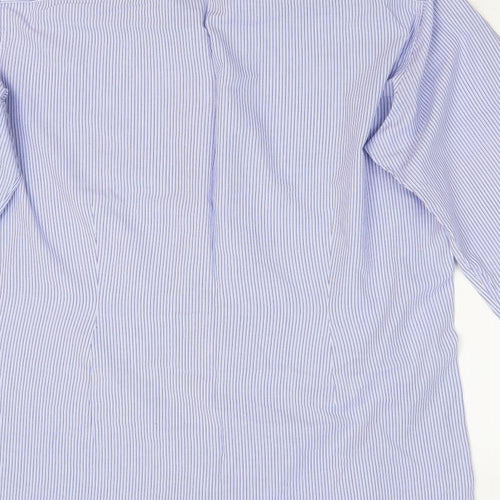 NEXT Mens Black Striped   Dress Shirt Size 42