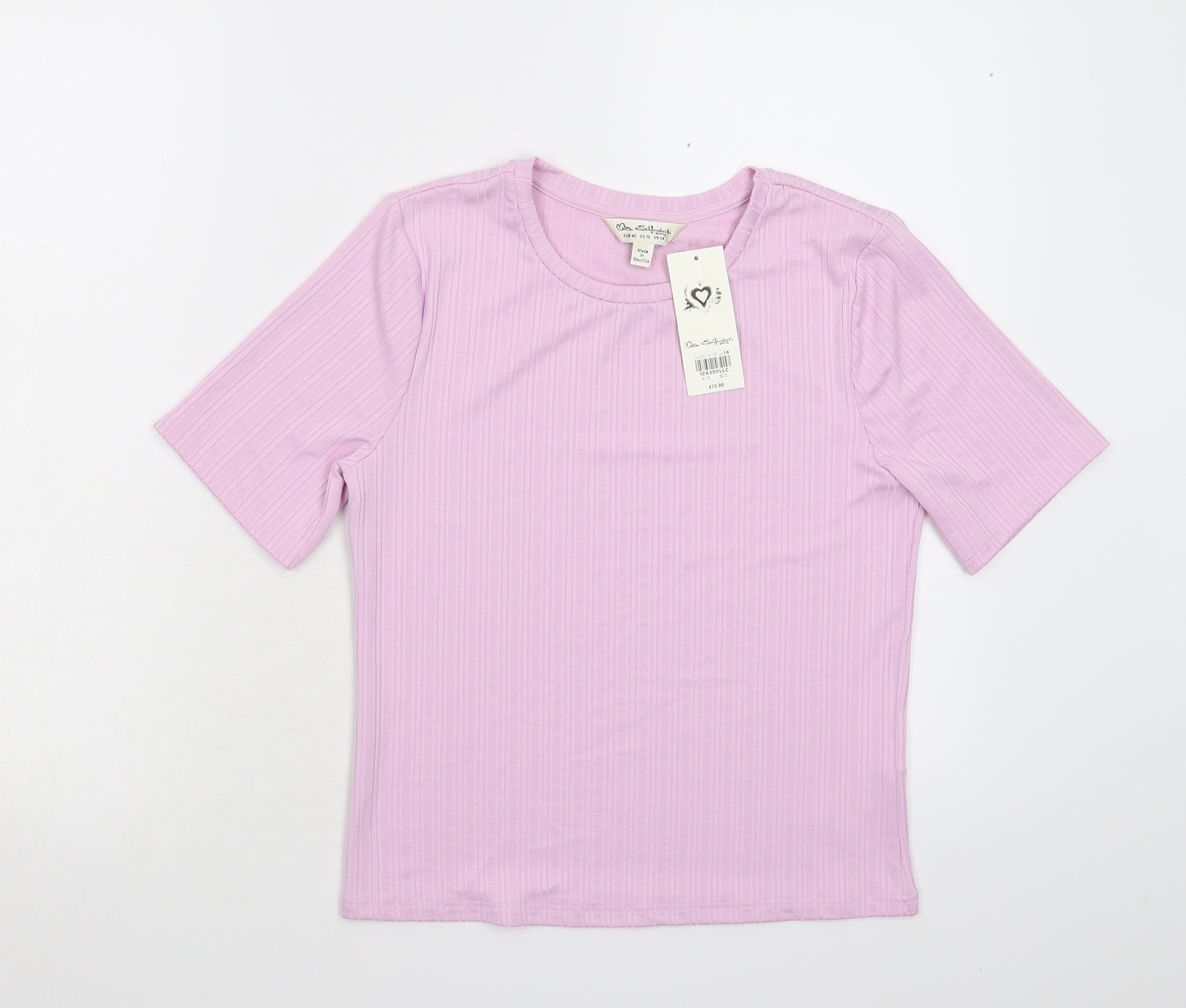 Miss Selfridges Womens Pink    T-Shirt Size 14