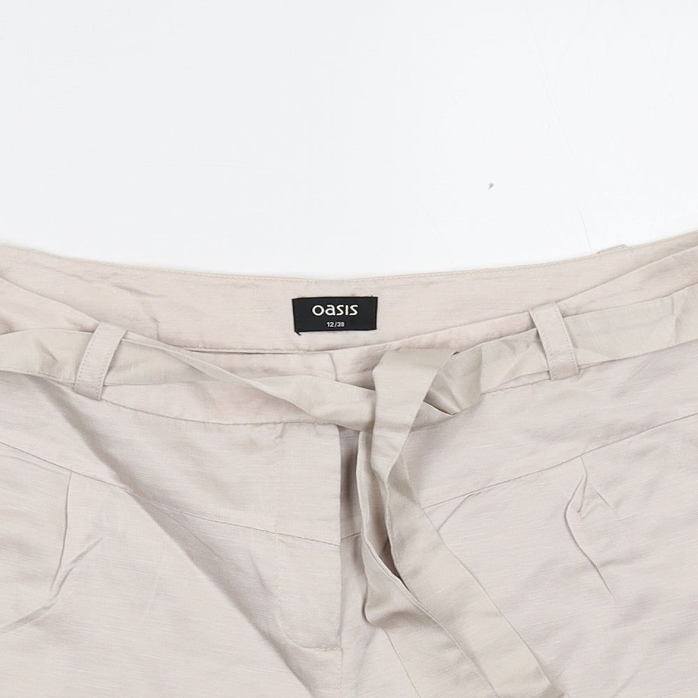Oasis Womens Beige   Hot Pants Shorts Size 12