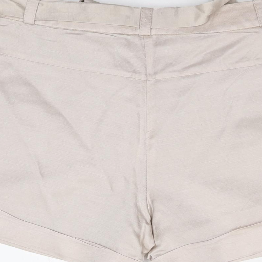 Oasis Womens Beige   Hot Pants Shorts Size 12