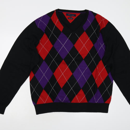 Tommy Hilfiger Mens Multicoloured Argyle/Diamond  Pullover Jumper Size 2XL