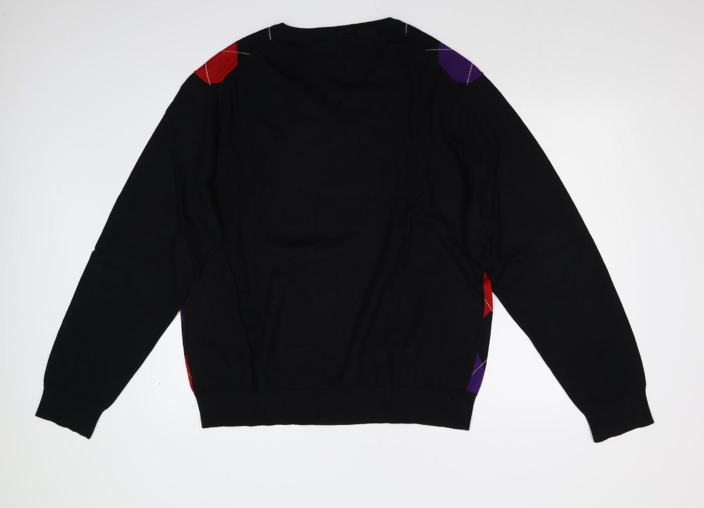 Tommy Hilfiger Mens Multicoloured Argyle/Diamond  Pullover Jumper Size 2XL