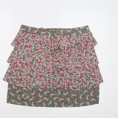Oasis Womens Multicoloured Floral  Mini Skirt Size 12