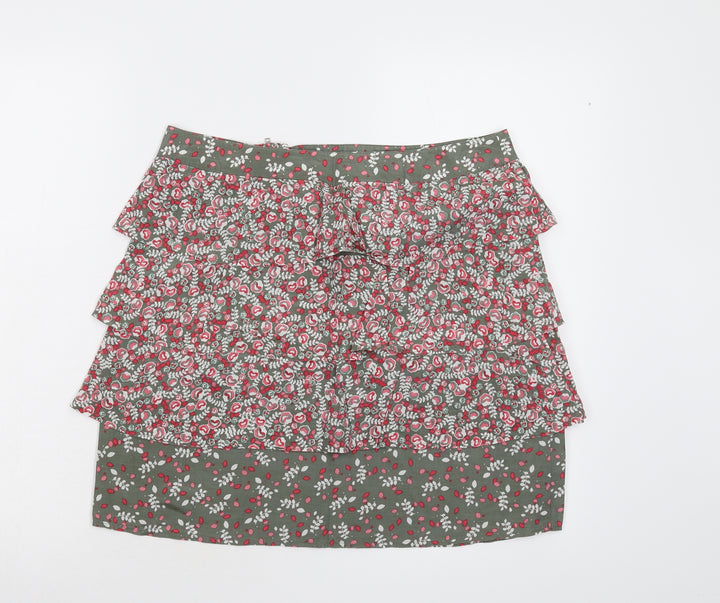 Oasis Womens Multicoloured Floral Mini Skirt Size 12