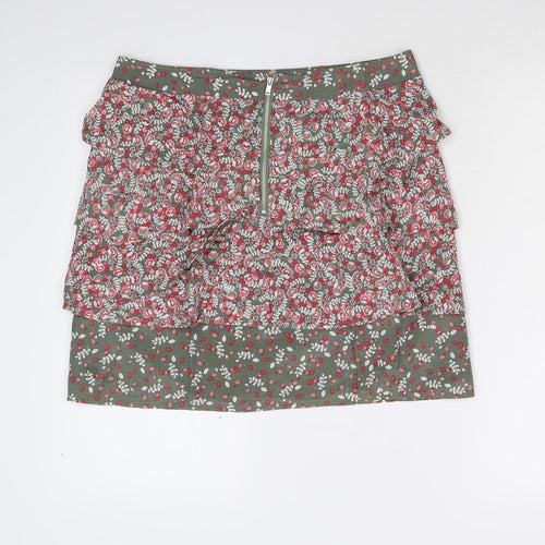 Oasis Womens Multicoloured Floral  Mini Skirt Size 12